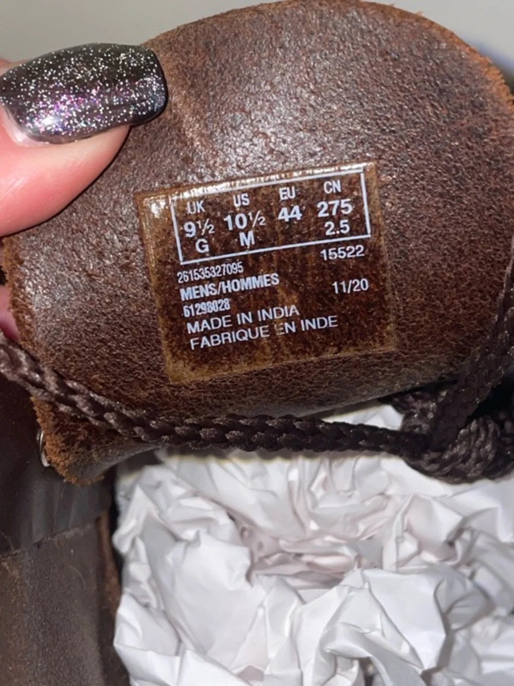 Clarks Bushacre II Men's Dark Brown Leather Chukka Dessert Boots Size 10.5 M